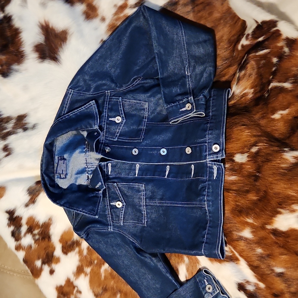 Studio Blues Jean Jacket Sz Lg